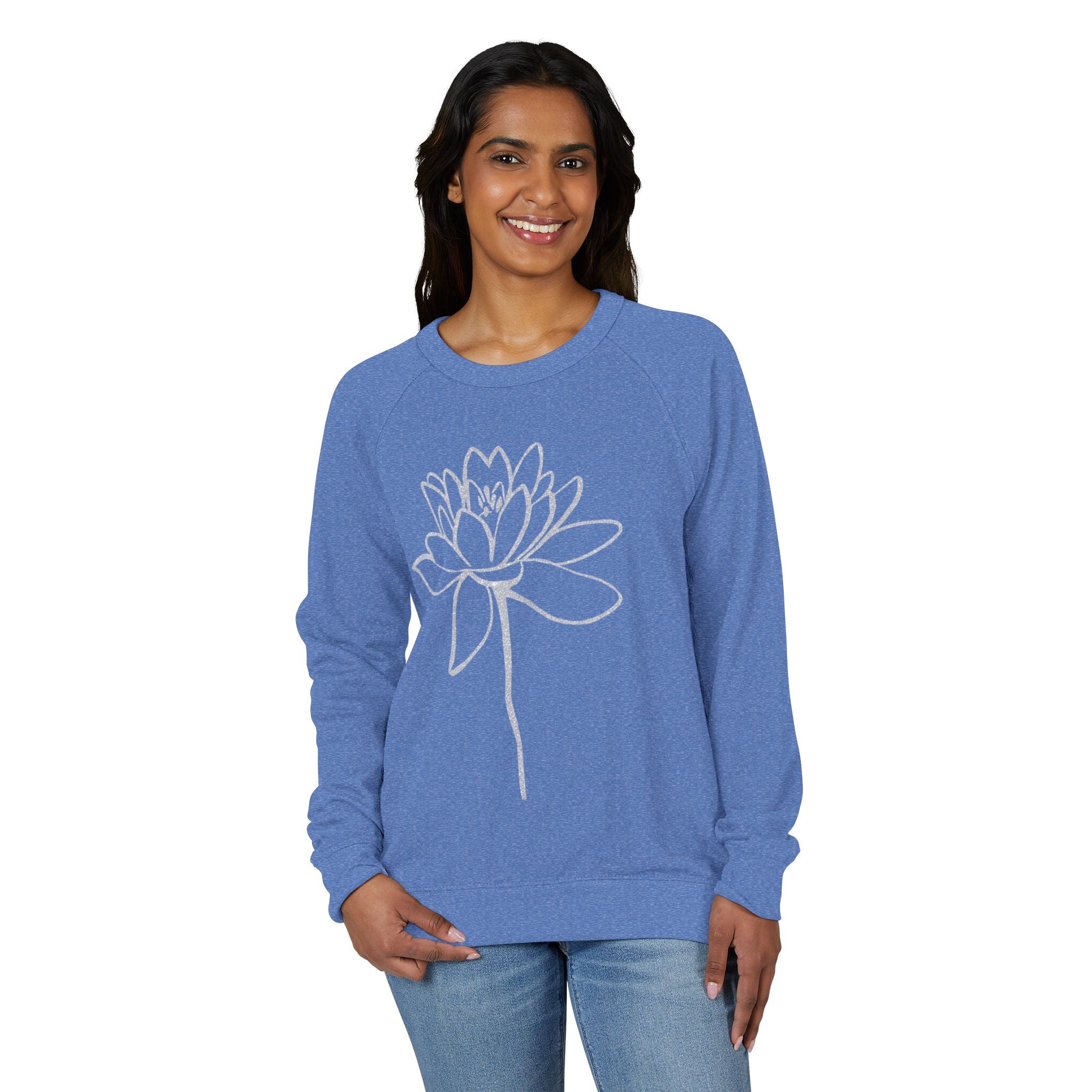 JIVEY French Terry Raglan Crewneck