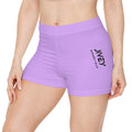 JIVEY Essentials Women's Brushed Faux Skinny-fit Mauve Shorts