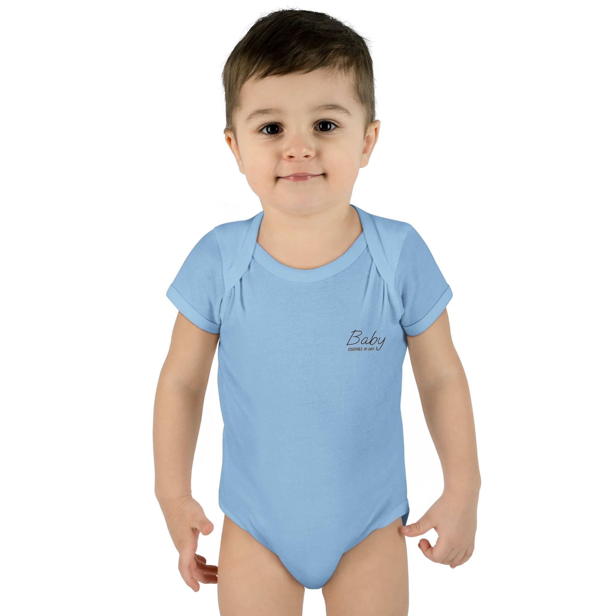 JIVEY Essentials Infant Baby Rib Short Sleeves Bodysuit