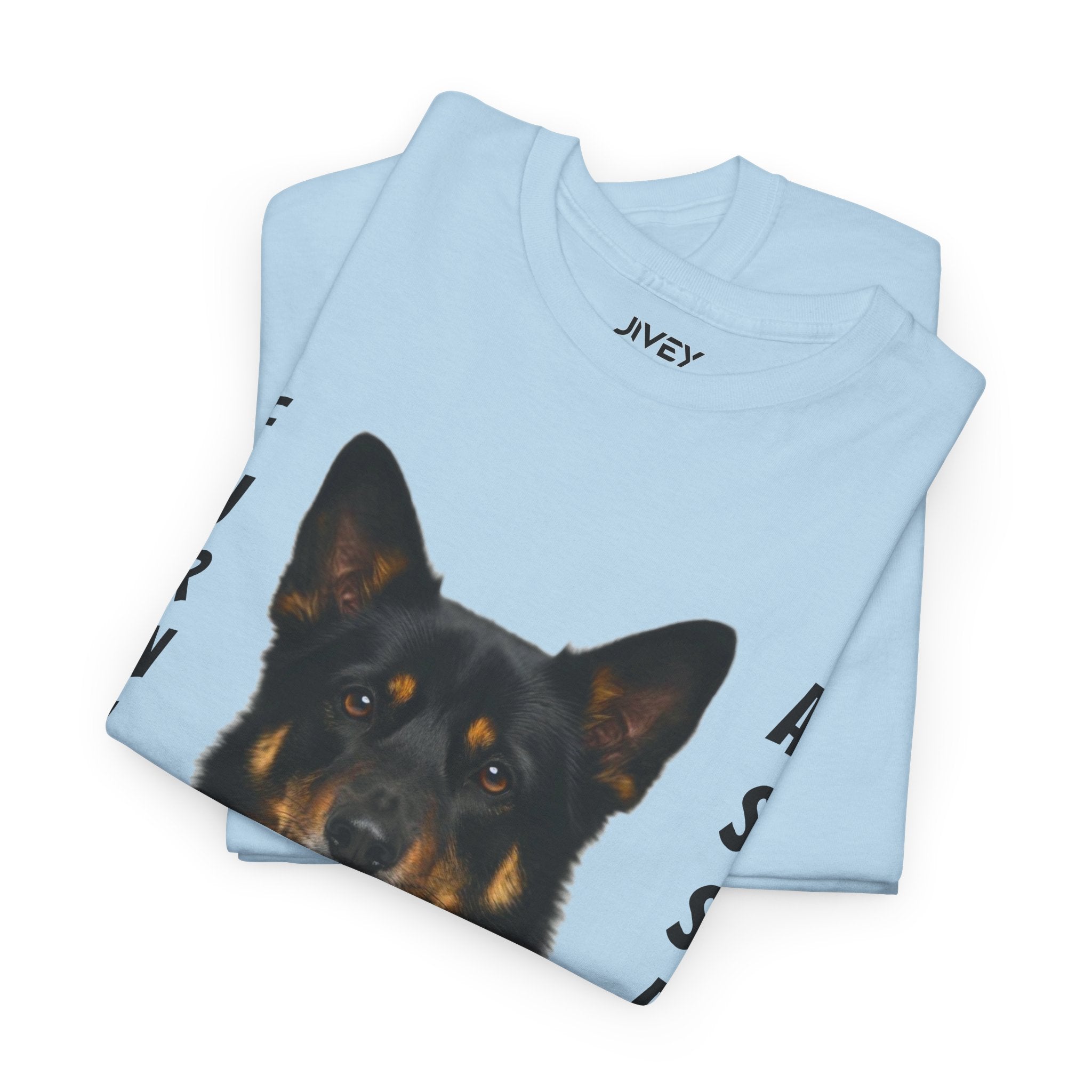 Beloved Pet Portrait Australian Kelpie Dog Heavy Cotton Tee
