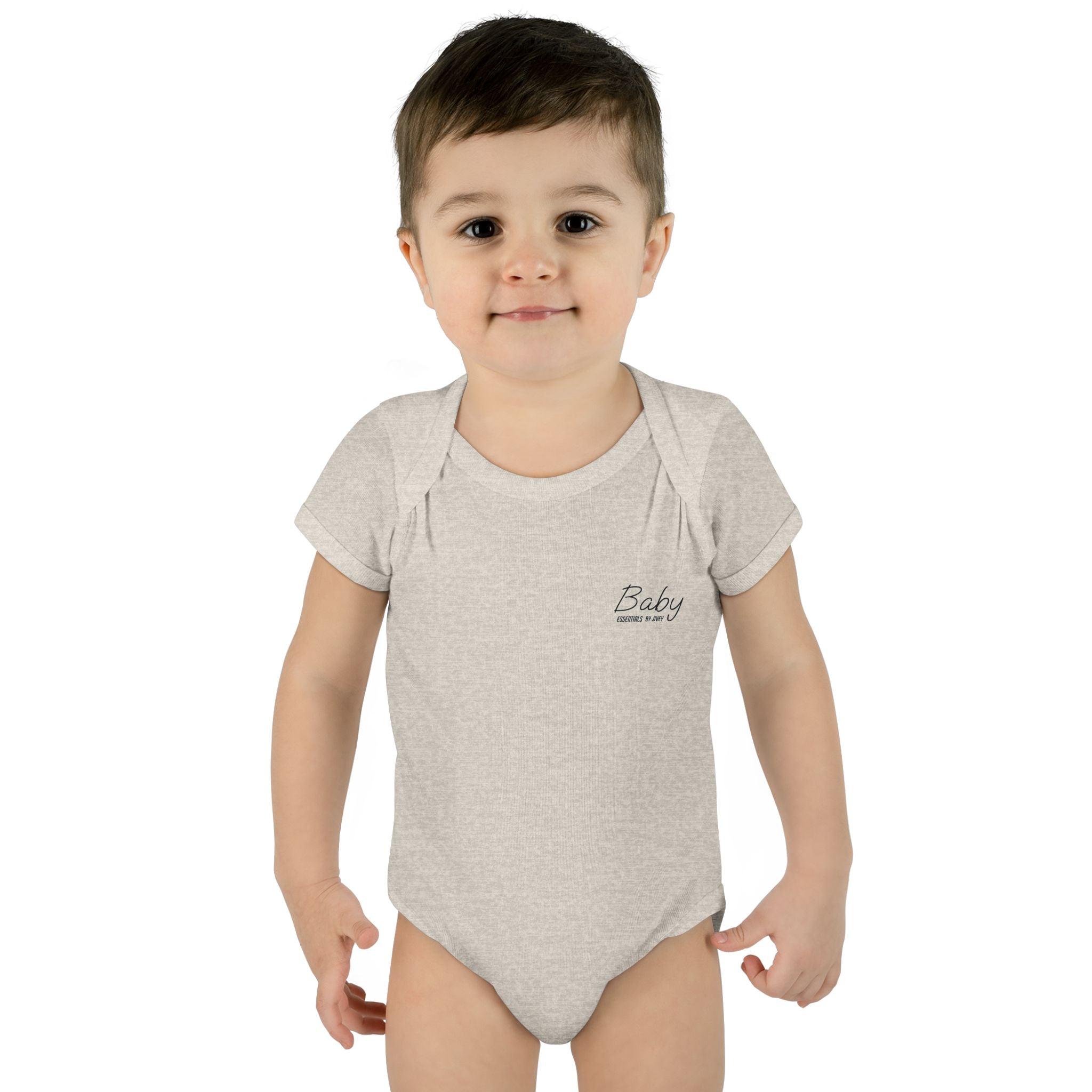 JIVEY Essentials Infant Baby Rib Short Sleeves Bodysuit
