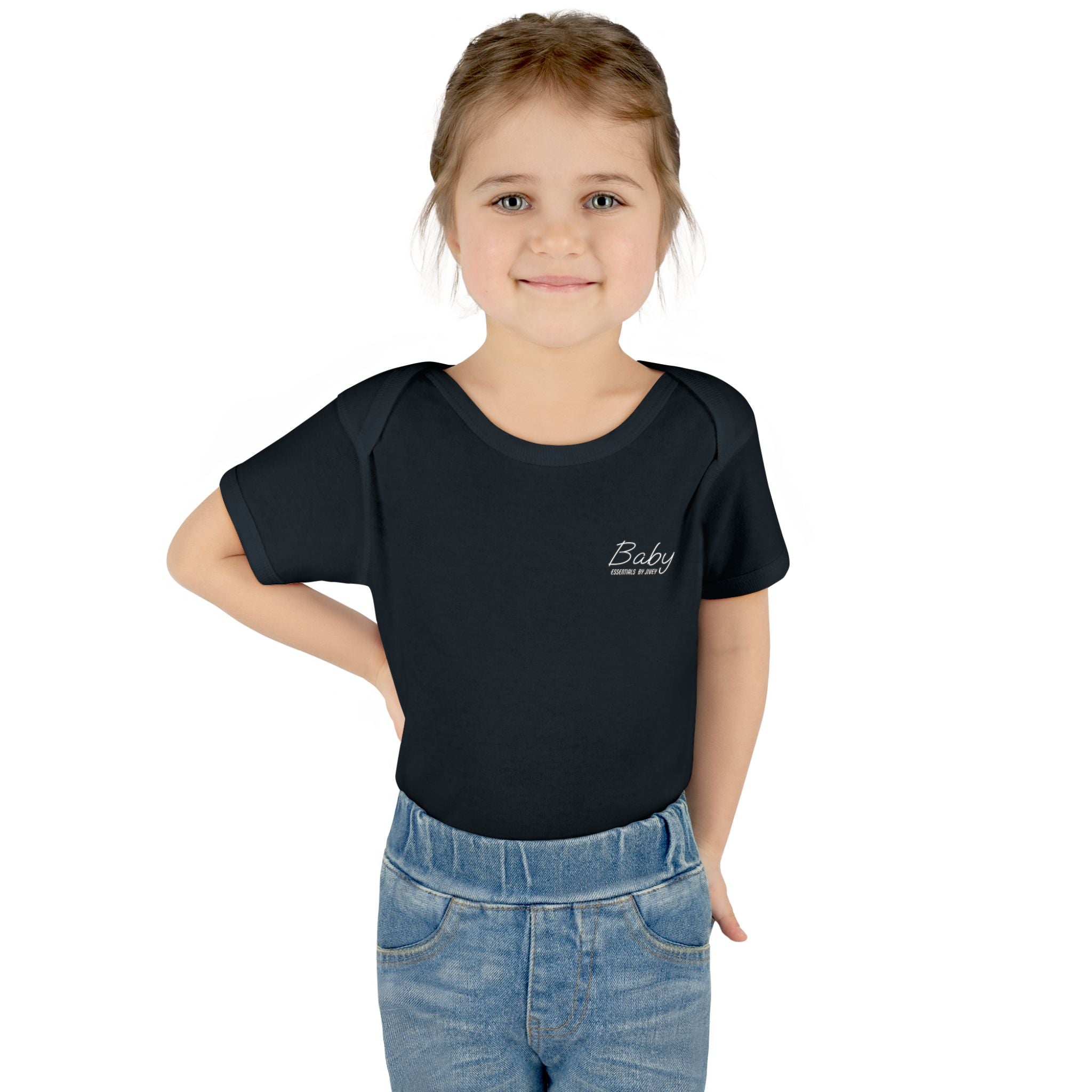 JIVEY Essentials Infant Baby Rib Short Sleeves Bodysuit