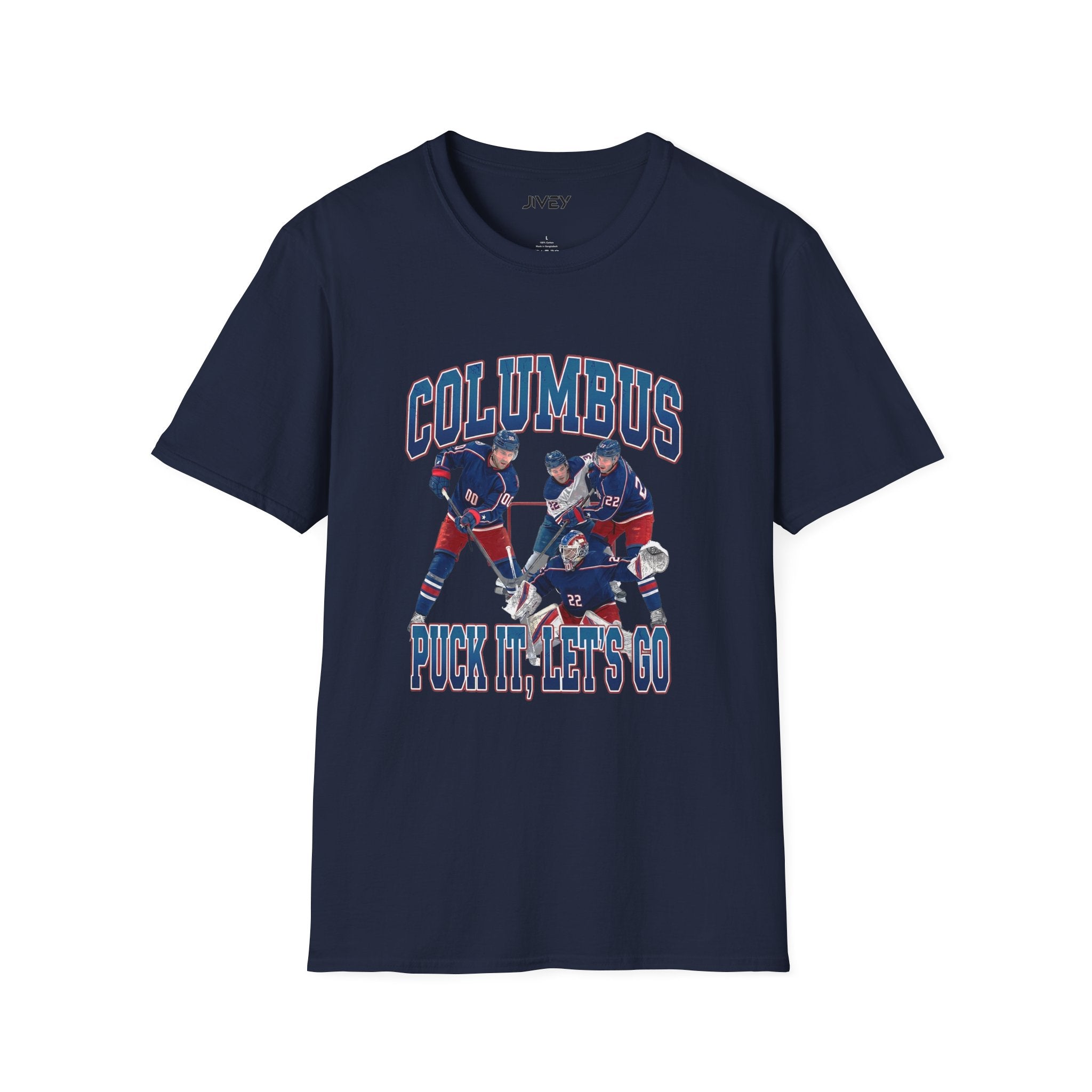 Columbus Puck It Hockey Dark Tones Tee