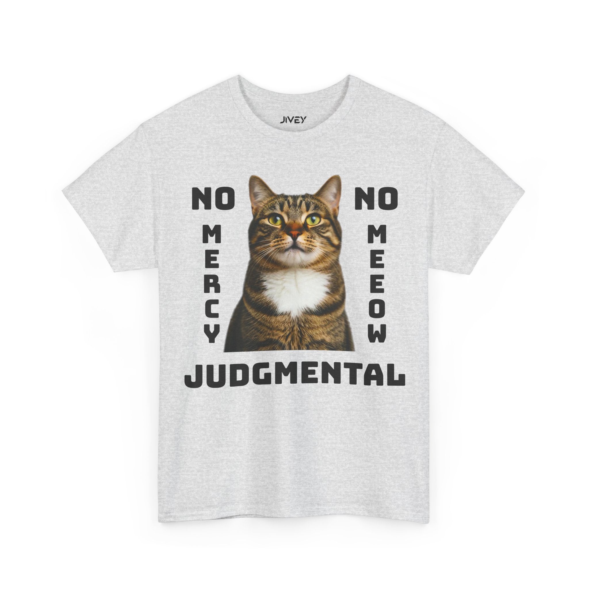 Beloved Pet Portrait Tabby Cat Heavy Cotton Tee