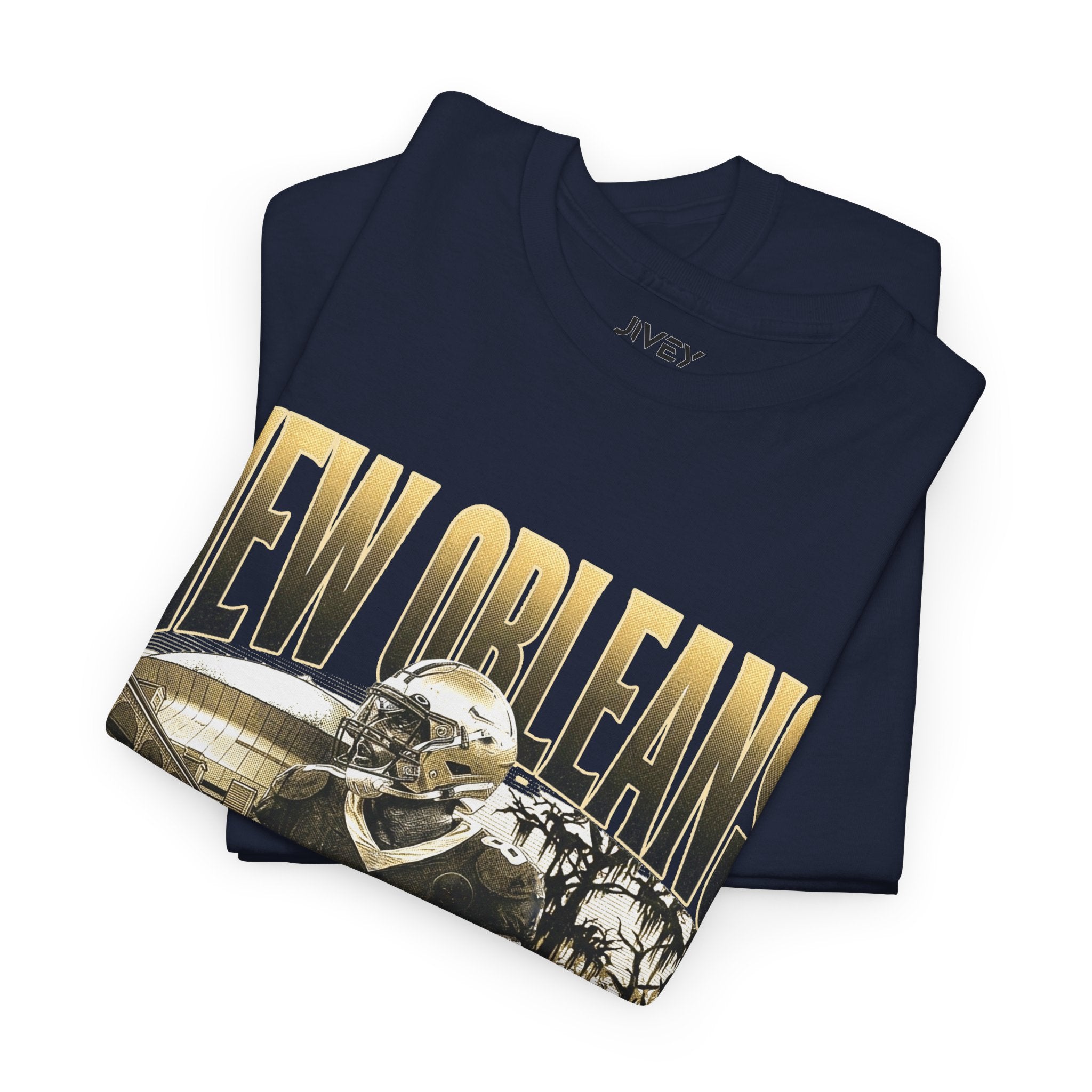New Orleans End Zone Football Dark Tones T-shirt