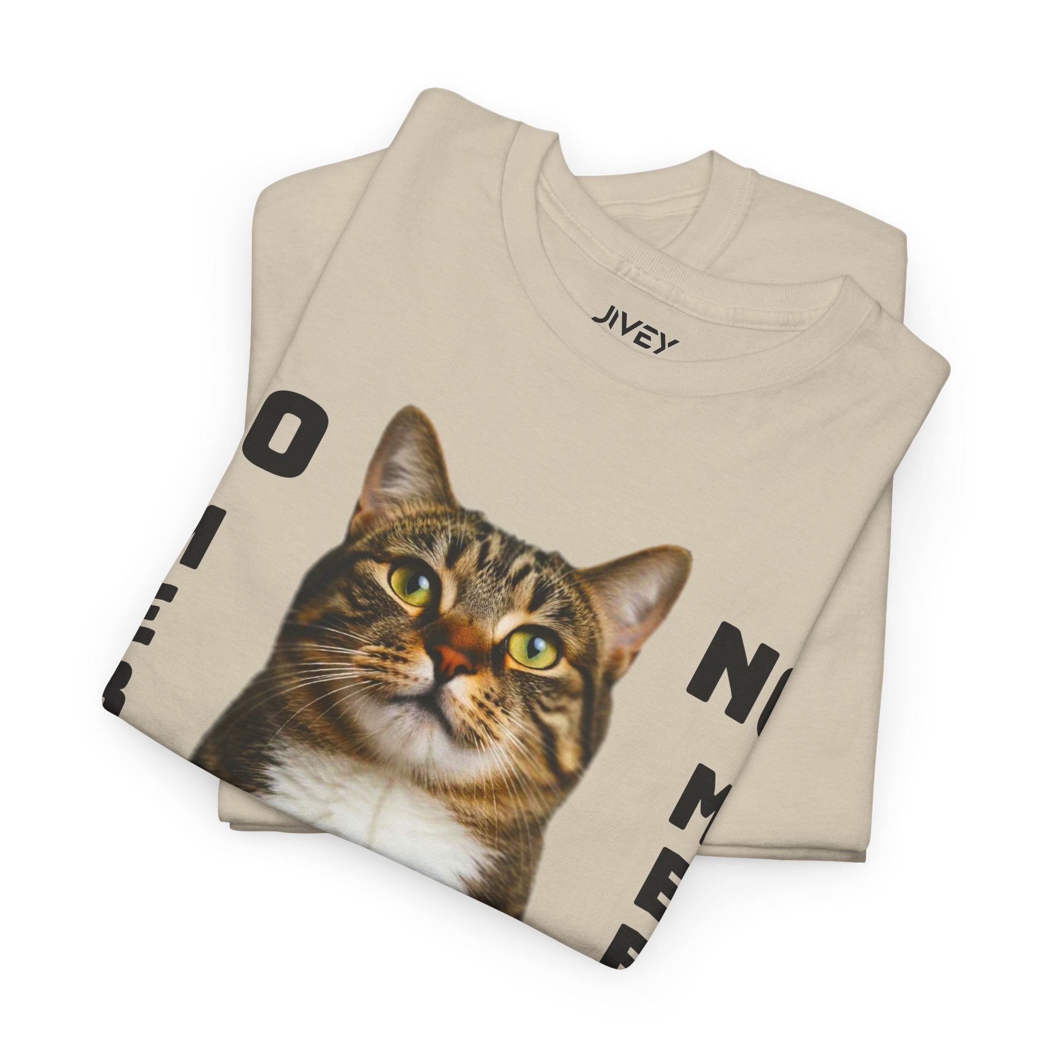 Beloved Pet Portrait Tabby Cat Heavy Cotton Tee