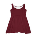 JIVEY Eminent Mid-length Comfy Burgundy Skater Dress