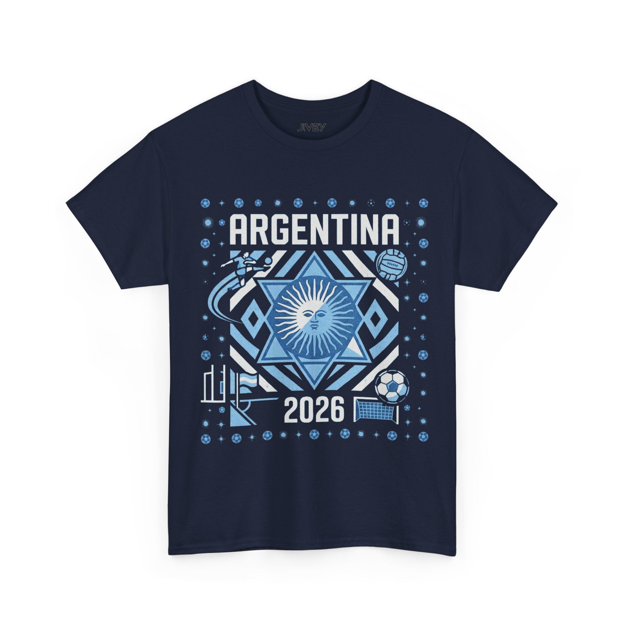 Argentina Raising Sun Soccer Fan Tee
