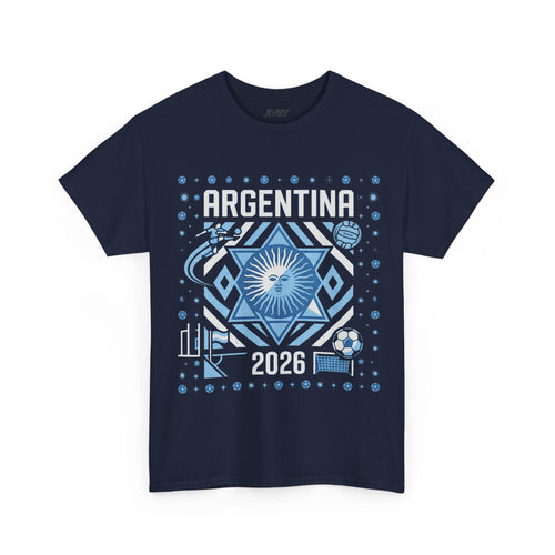 Argentina Raising Sun Soccer Fan Tee
