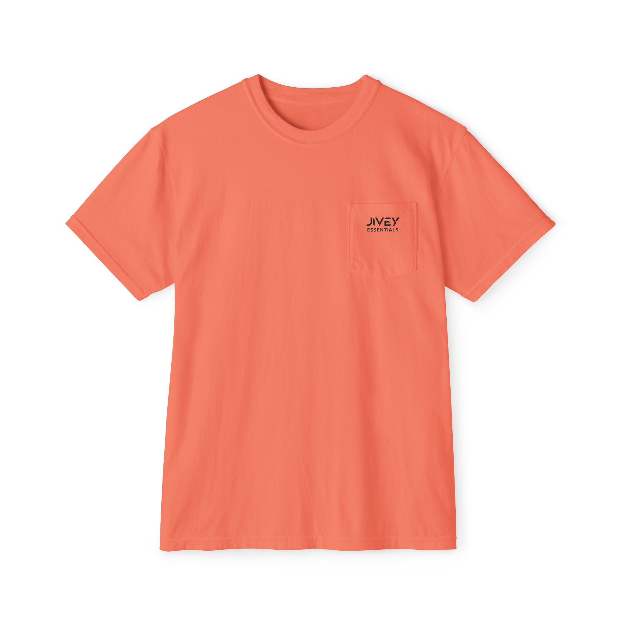 JIVEY Essentials Unisex Garment-Dyed Pocket T-Shirt
