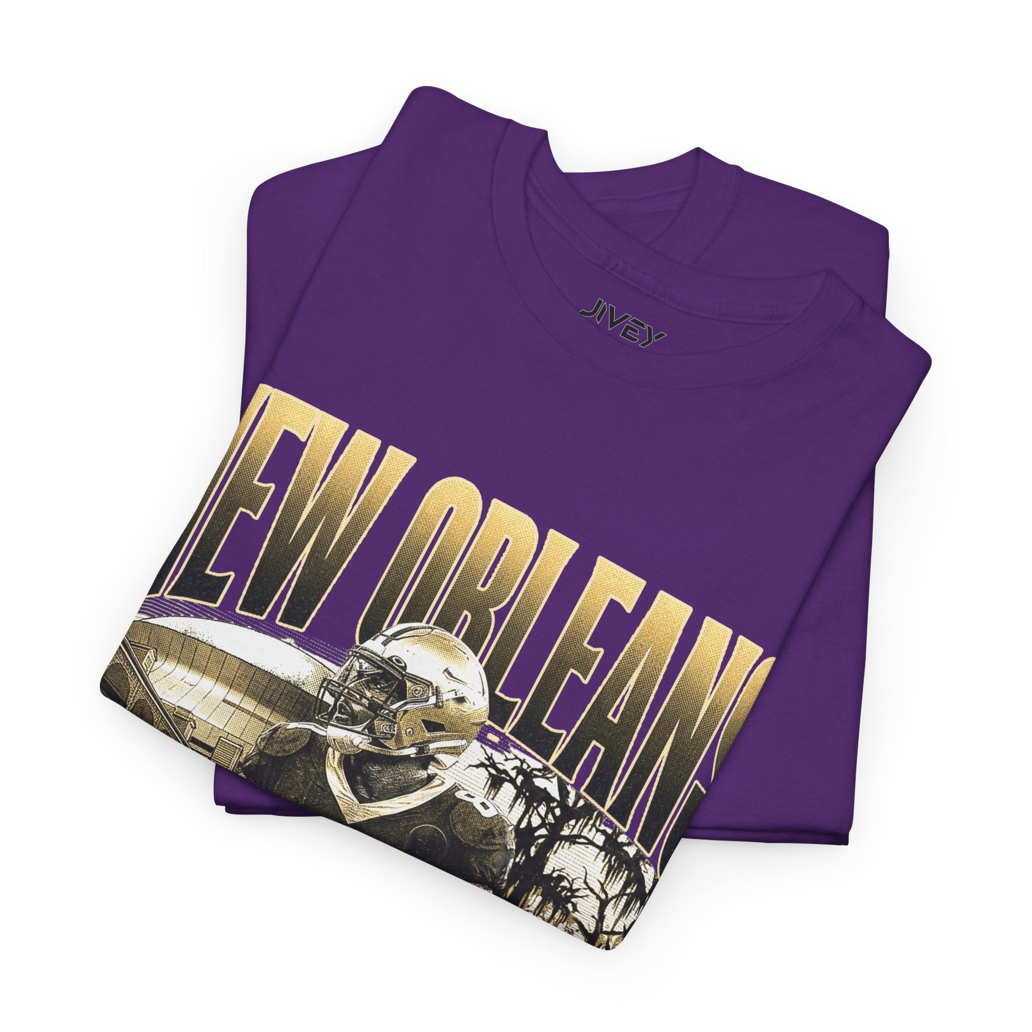 New Orleans End Zone Football Dark Tones T-shirt