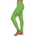 JIVEY Essentials Women's Casual Spandex Skinny-fit Lime Green Leggings