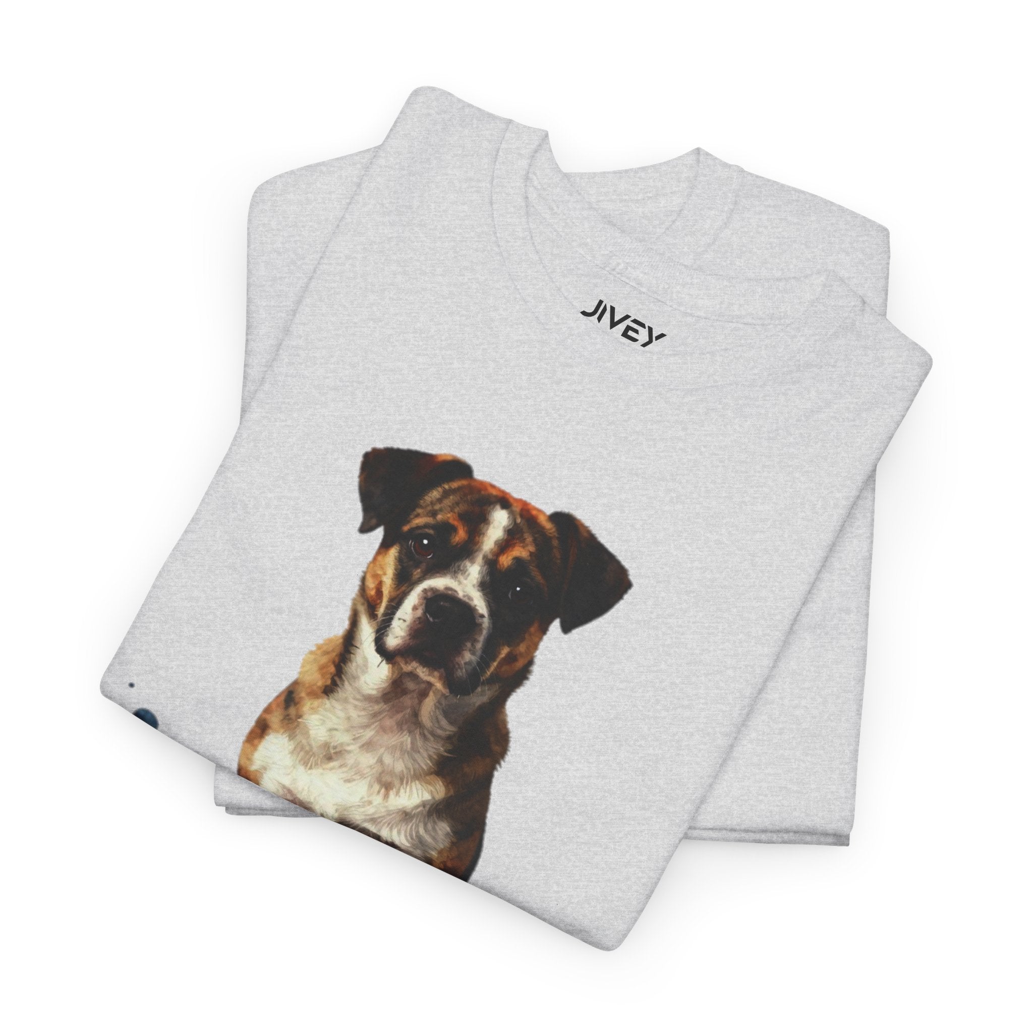 Watercolor Pet Splash Art Style Heavy Cotton Tee