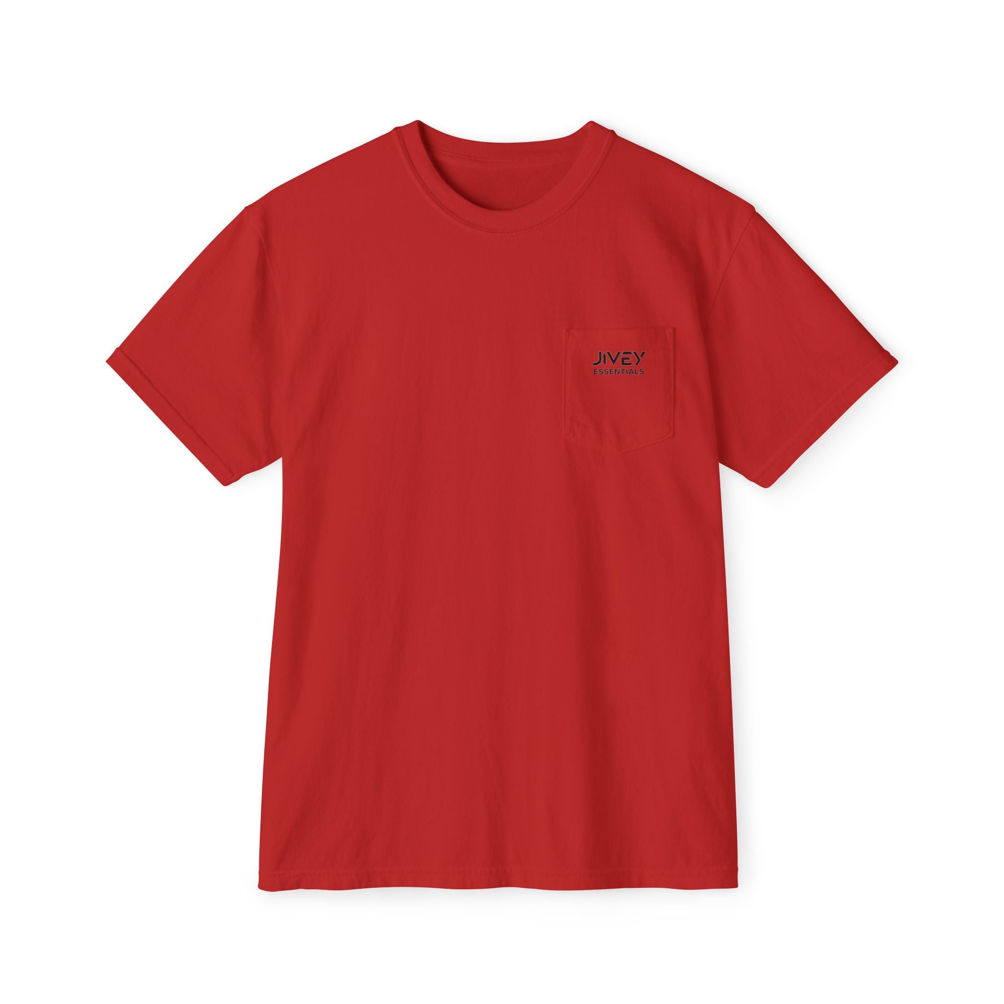 JIVEY Essentials Unisex Garment-Dyed Pocket T-Shirt