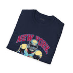New York Helmets on Football dark Tee