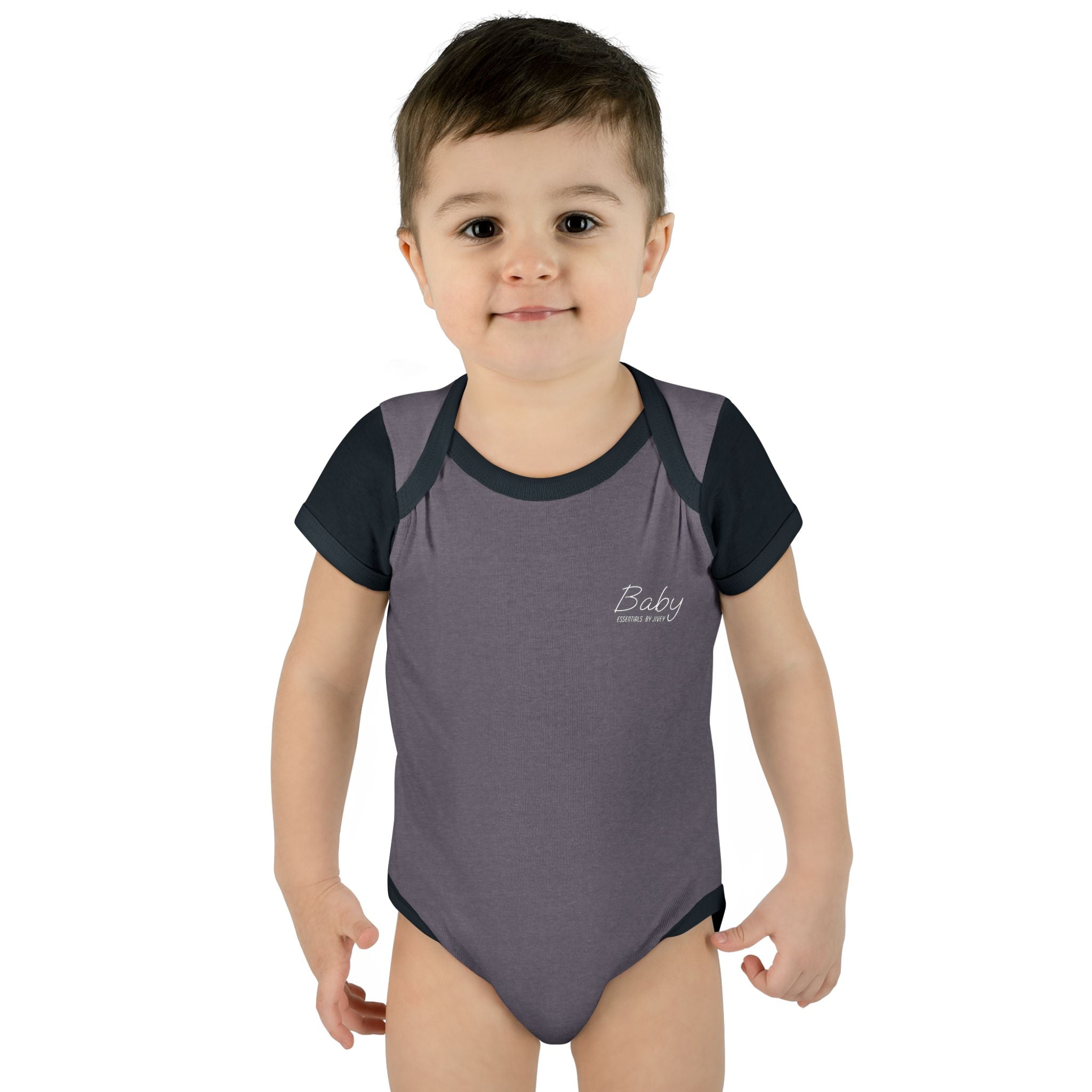 JIVEY Essentials Infant Baby Rib Short Sleeves Bodysuit
