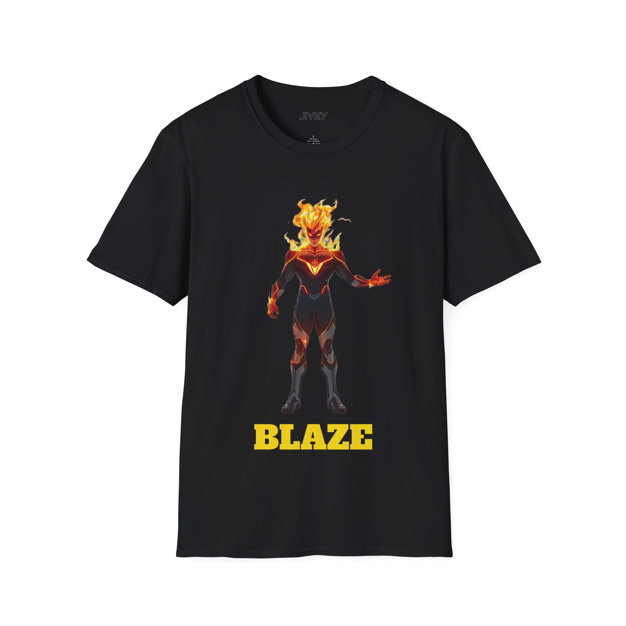 Blaze Superhero Comic Art Softstyle Tee