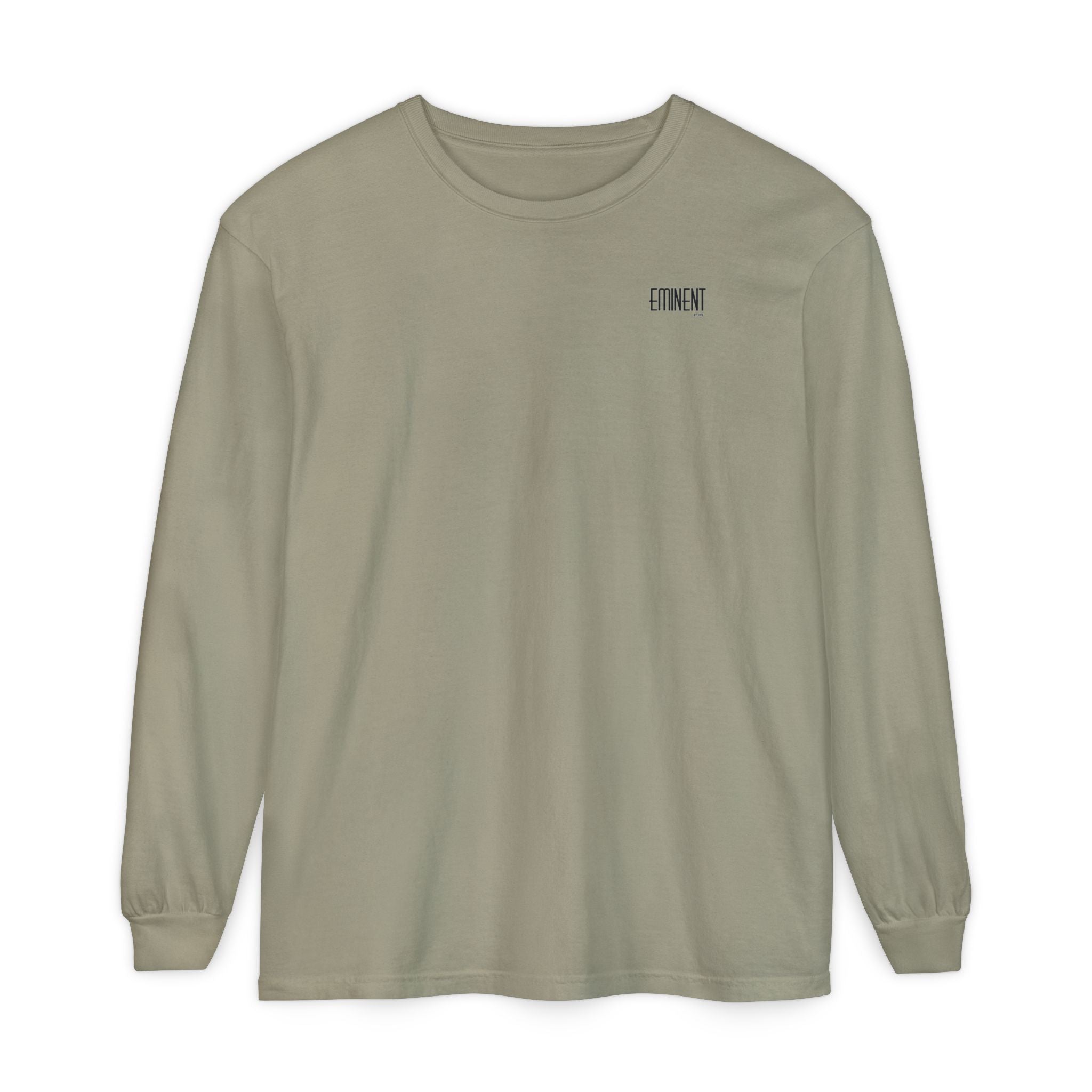 JIVEY Eminent Unisex Garment-dyed Long Sleeve Shirt