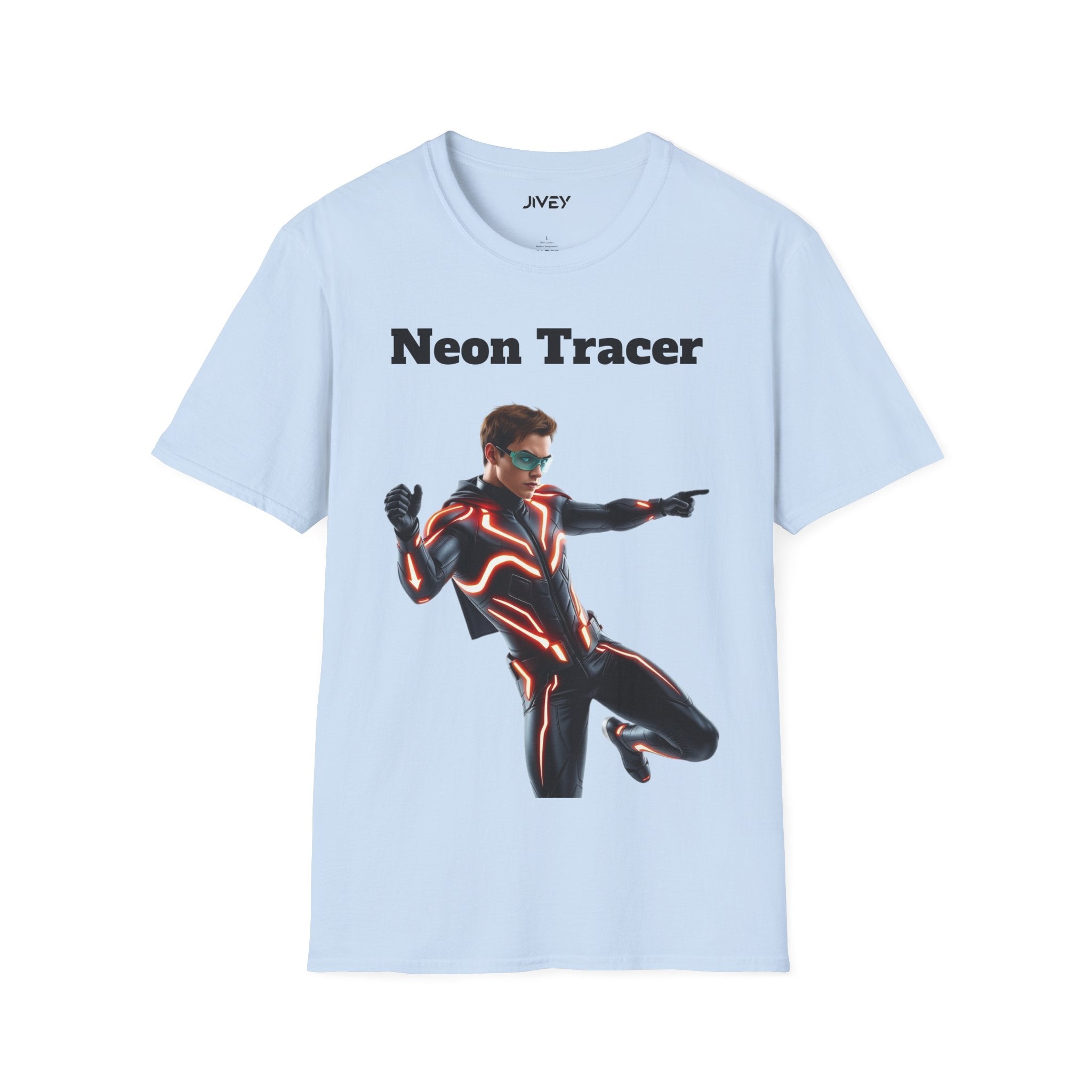 Neon Tracer Superhero Softstyle Tee