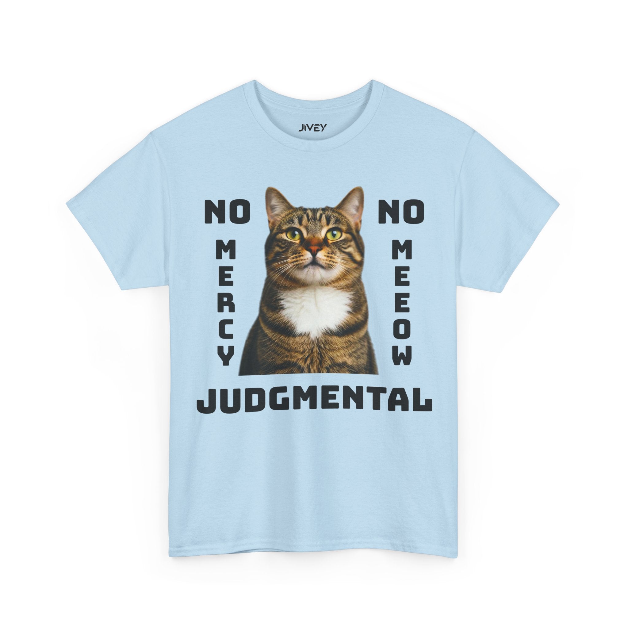 Beloved Pet Portrait Tabby Cat Heavy Cotton Tee