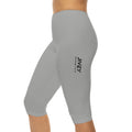 JIVEY Essentials Women’s Skinny-fit Dry Breathable Capri Gray Cloud Leggings