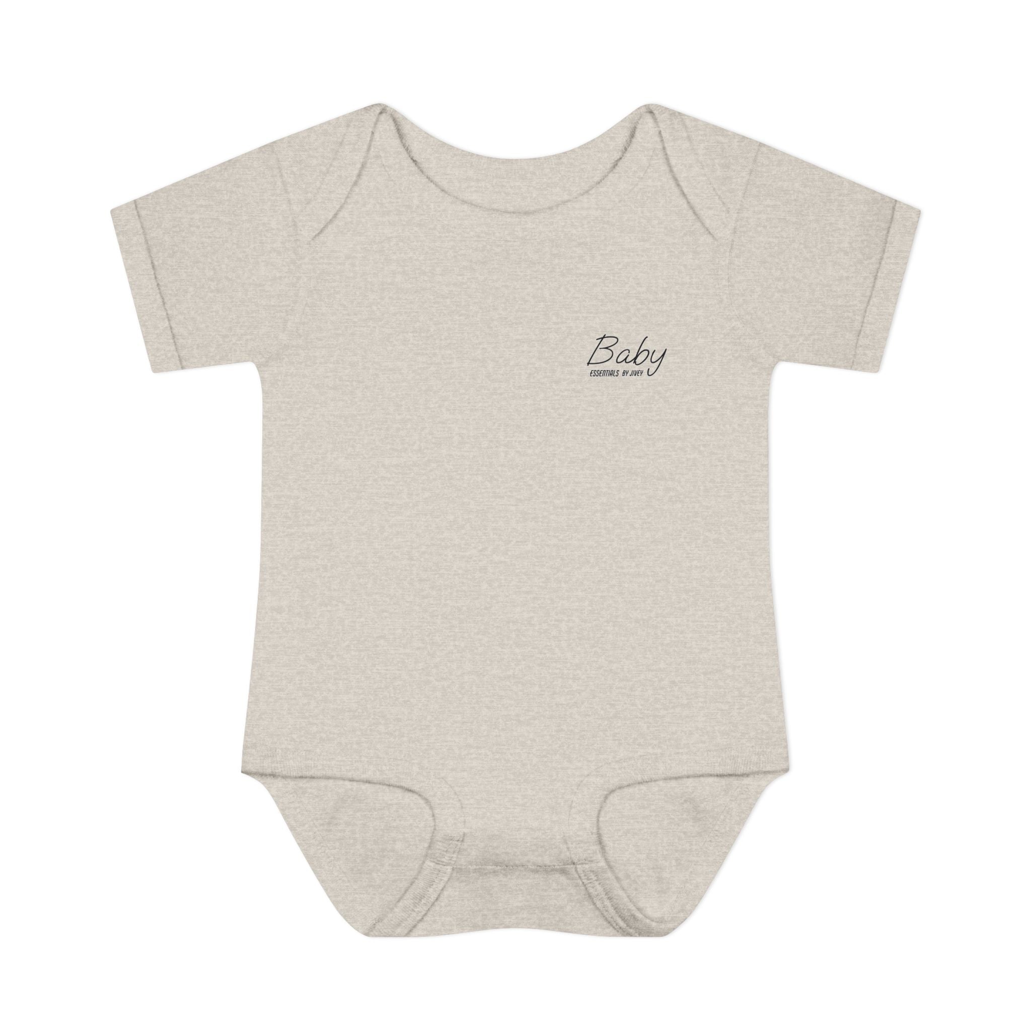 JIVEY Essentials Infant Baby Rib Short Sleeves Bodysuit