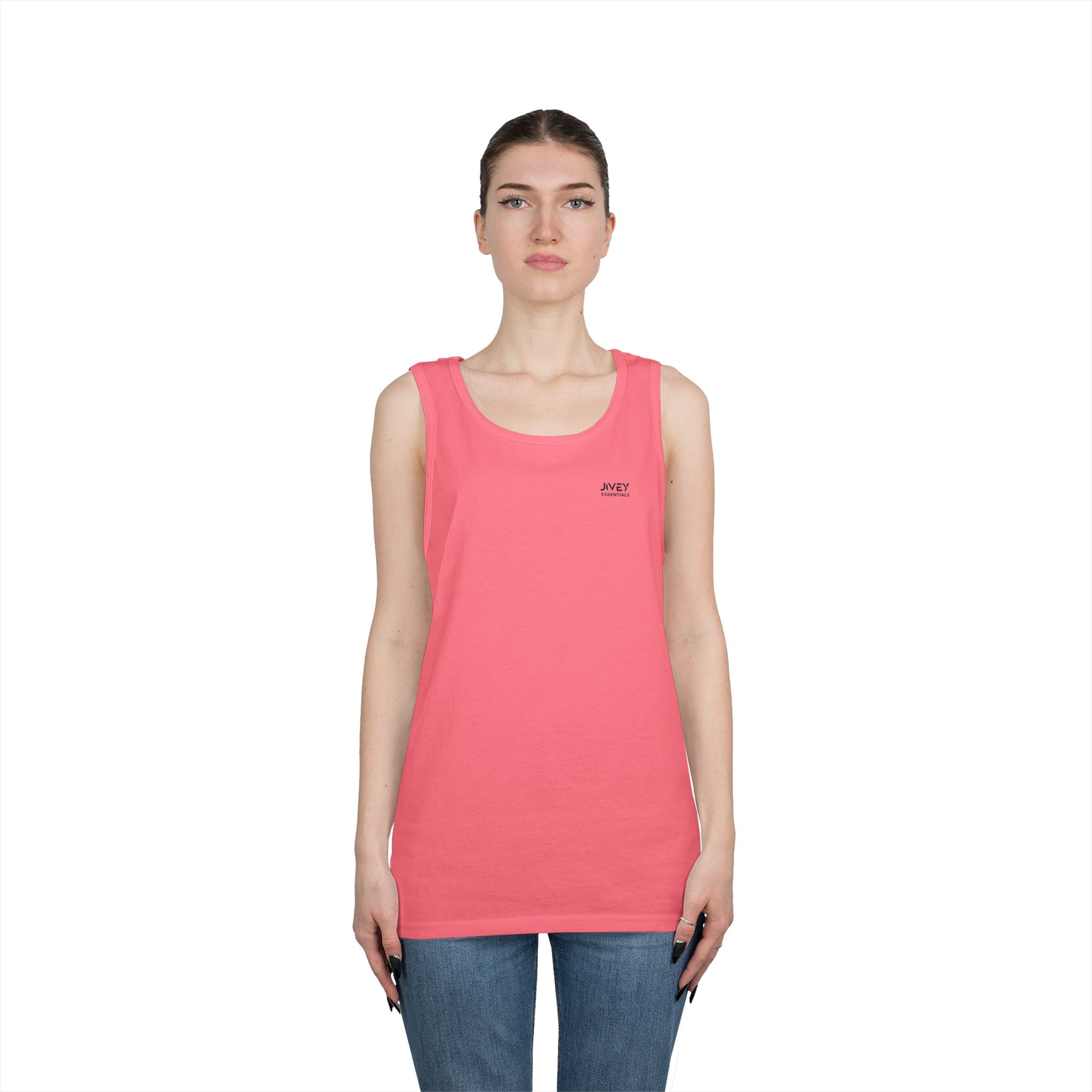 JIVEY Essentials Unisex Classic-fit Heavy Cotton Tank Top