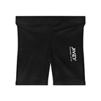 JIVEY Essentials Women's Moisture-wicking Skinny-fit Black Biker Shorts