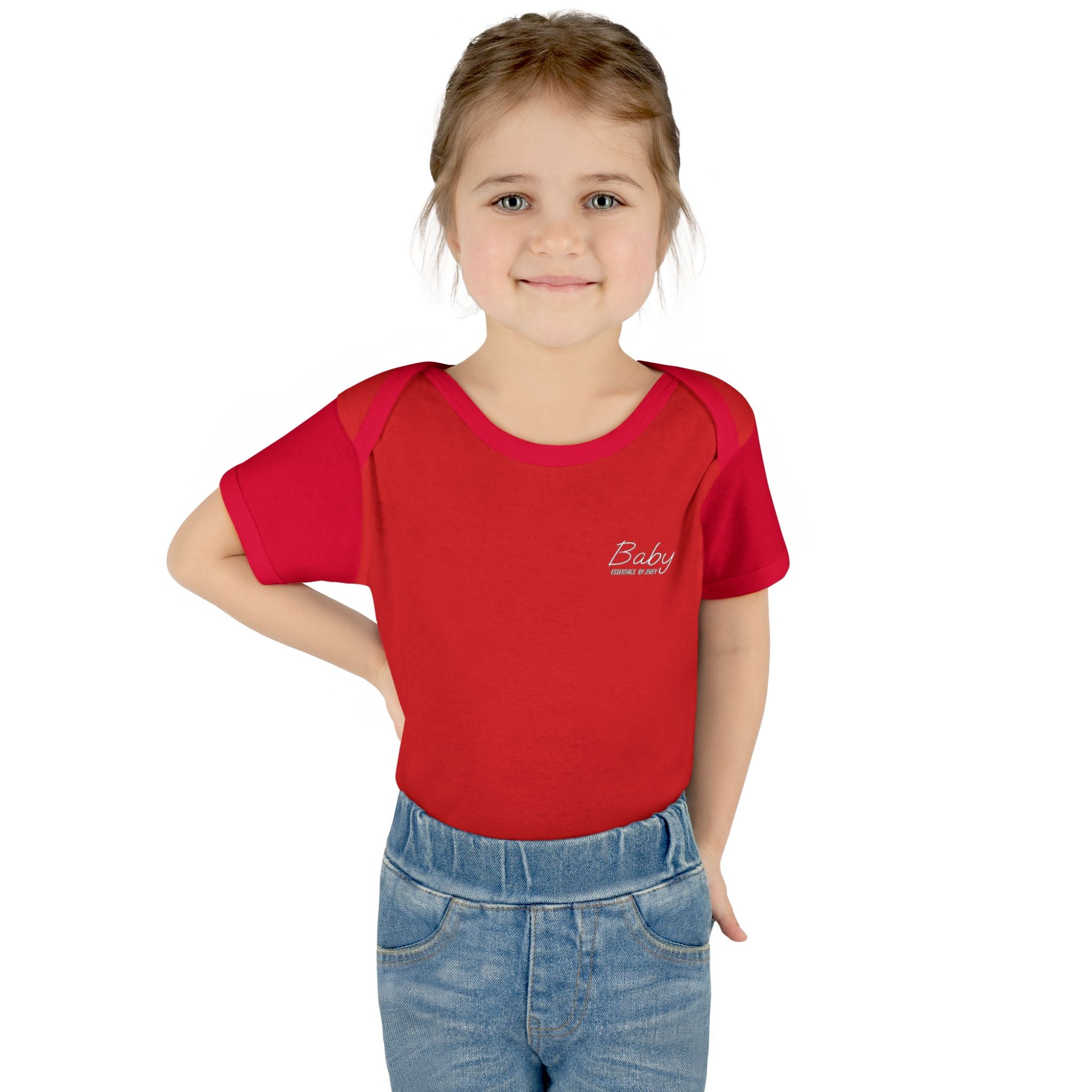 JIVEY Essentials Infant Baby Rib Short Sleeves Bodysuit
