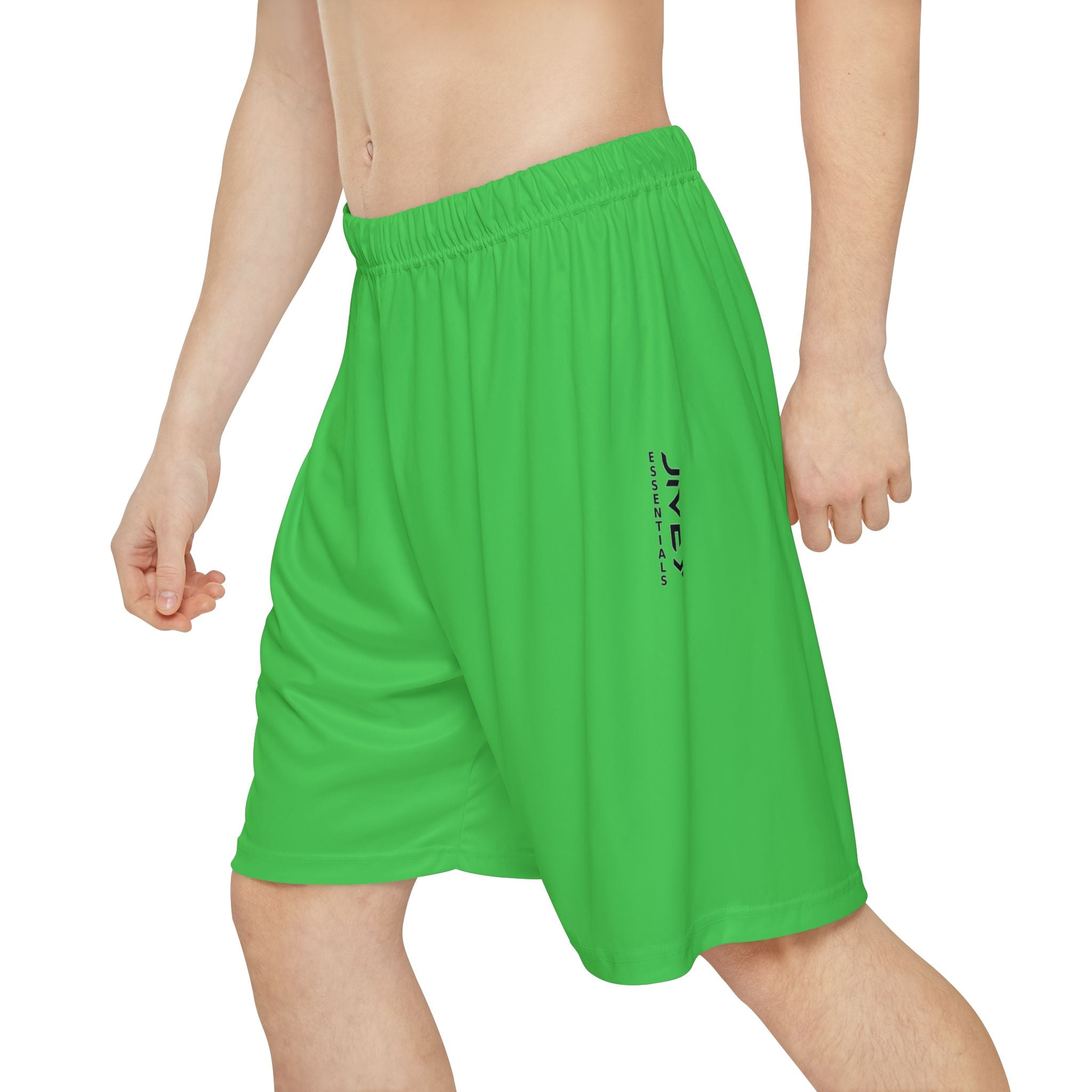 JIVEY Essentials Men’s Comfy-fit Moisture-wicking Kelly Green Sports Shorts