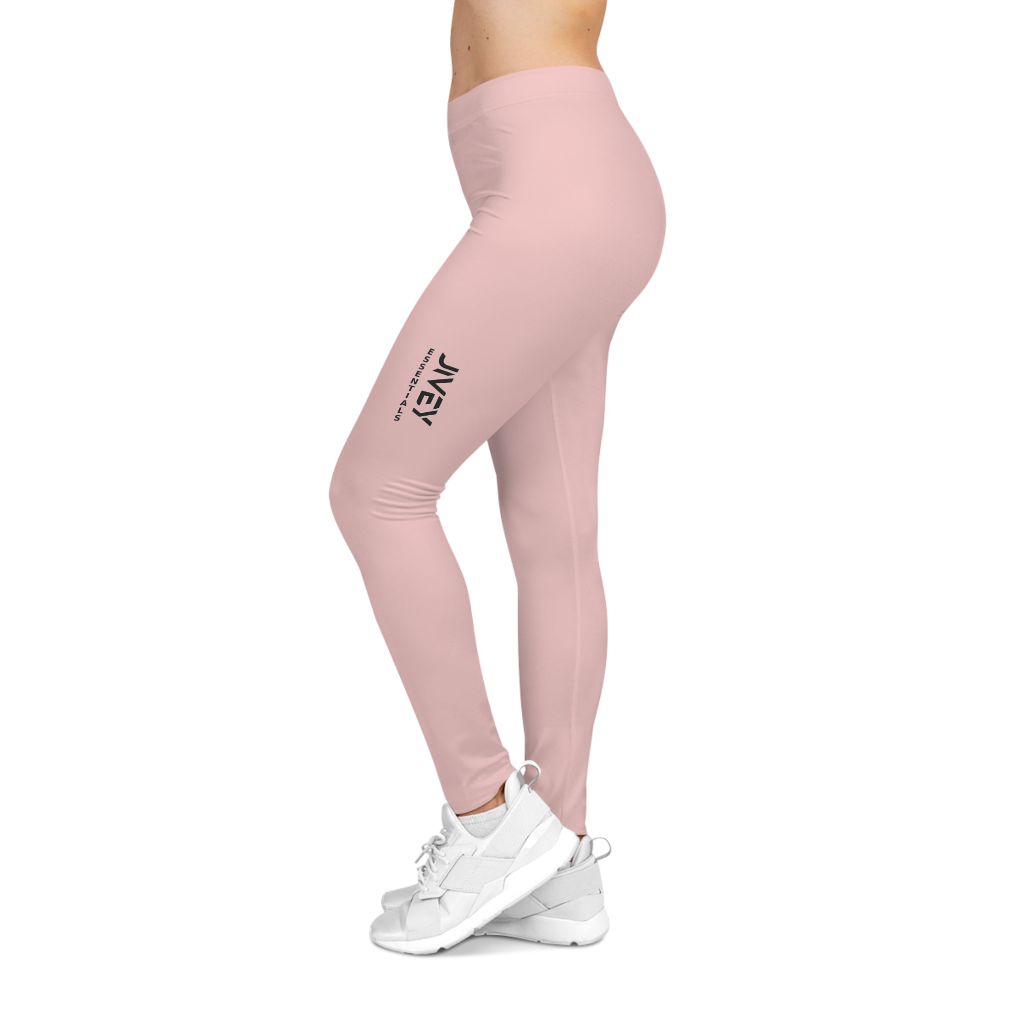 JIVEY Essentials Women's Stretchable Durable Light Rose Casual Leggings