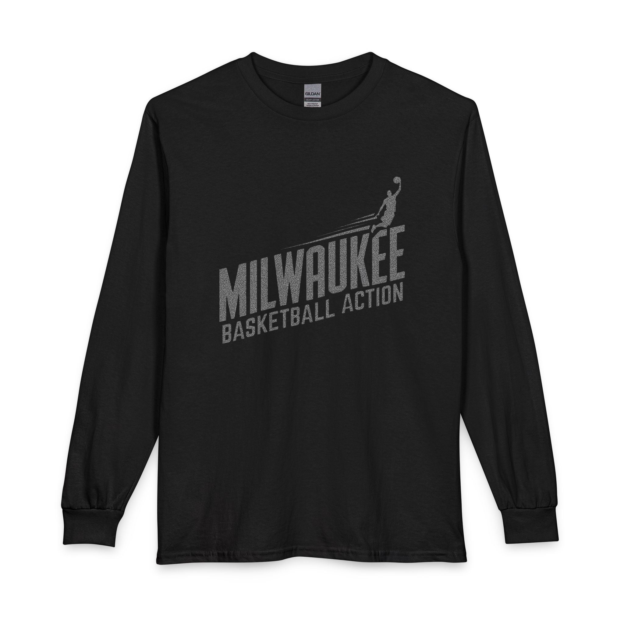 Milwaukee basketball Action dark long Sleeves