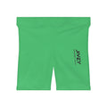 JIVEY Essentials Women's Moisture-wicking Skinny-fit Emerald Biker Shorts