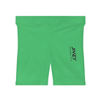JIVEY Essentials Women's Moisture-wicking Skinny-fit Emerald Biker Shorts