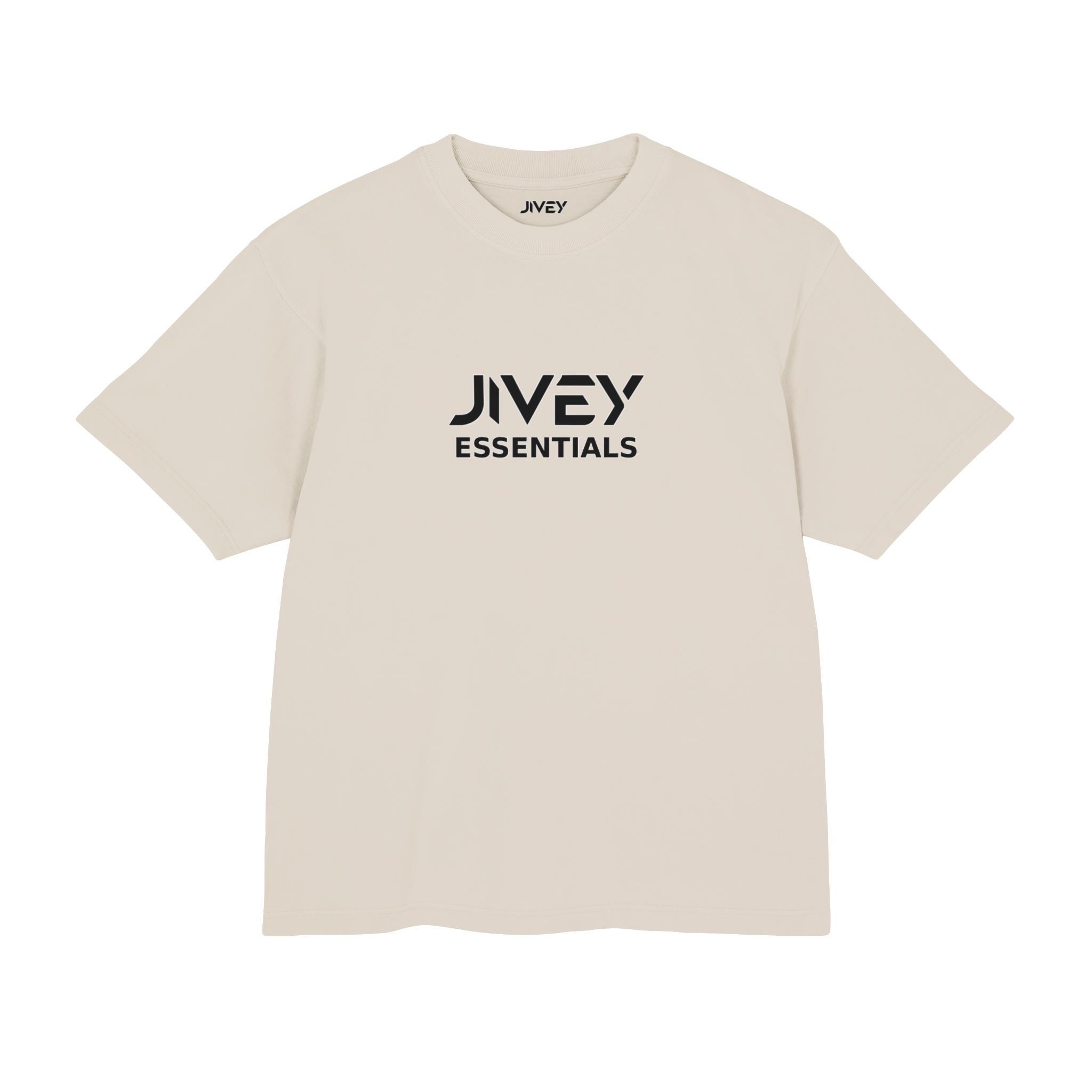 JIVEY Essentials Unisex Urban Heavy Combed Cotton Jersey Tee