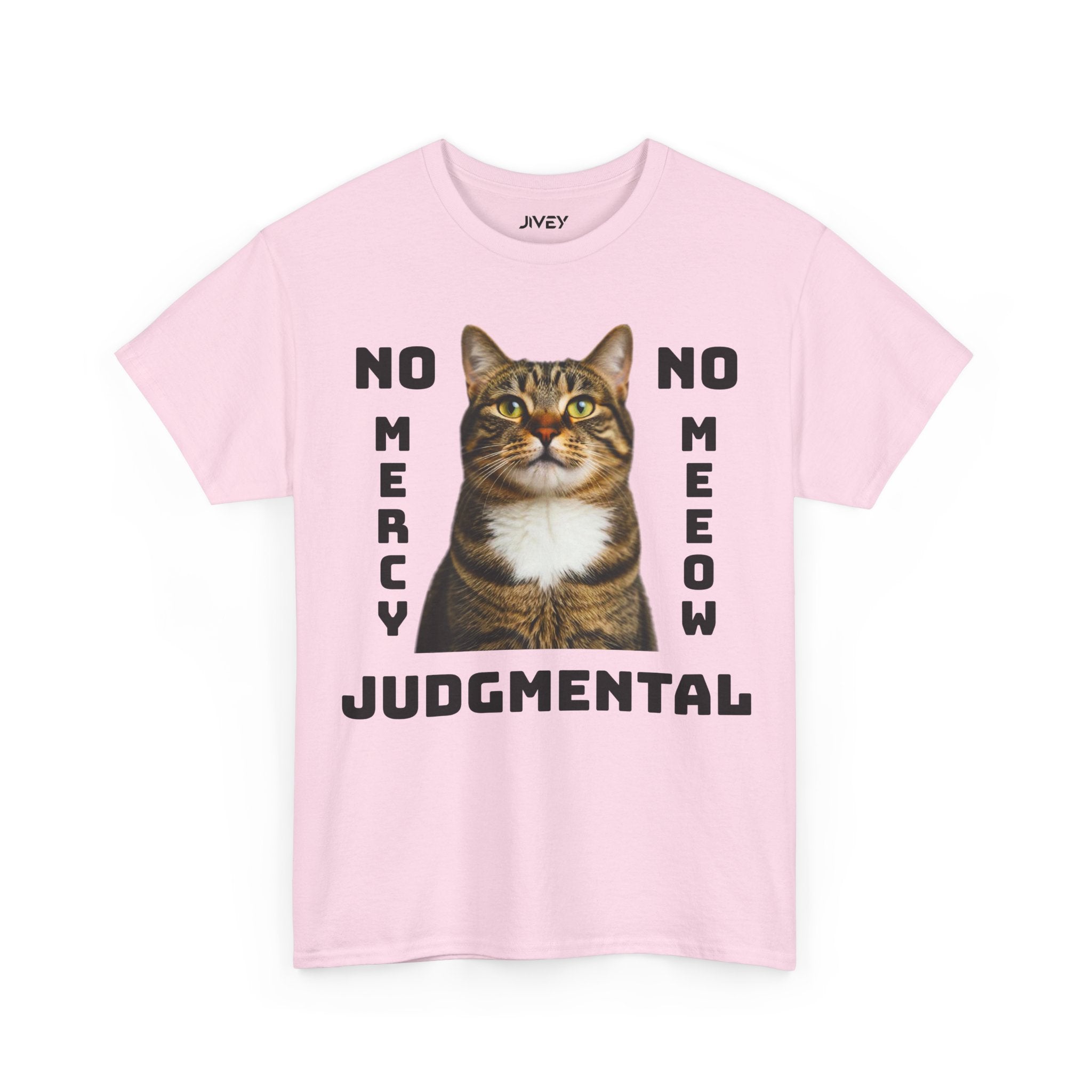 Beloved Pet Portrait Tabby Cat Heavy Cotton Tee