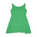 JIVEY Eminent Mid-length Comfy Emerald Skater Dress