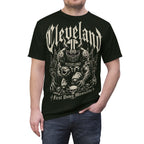Cleveland First Down Football  Gothic Mega Tee