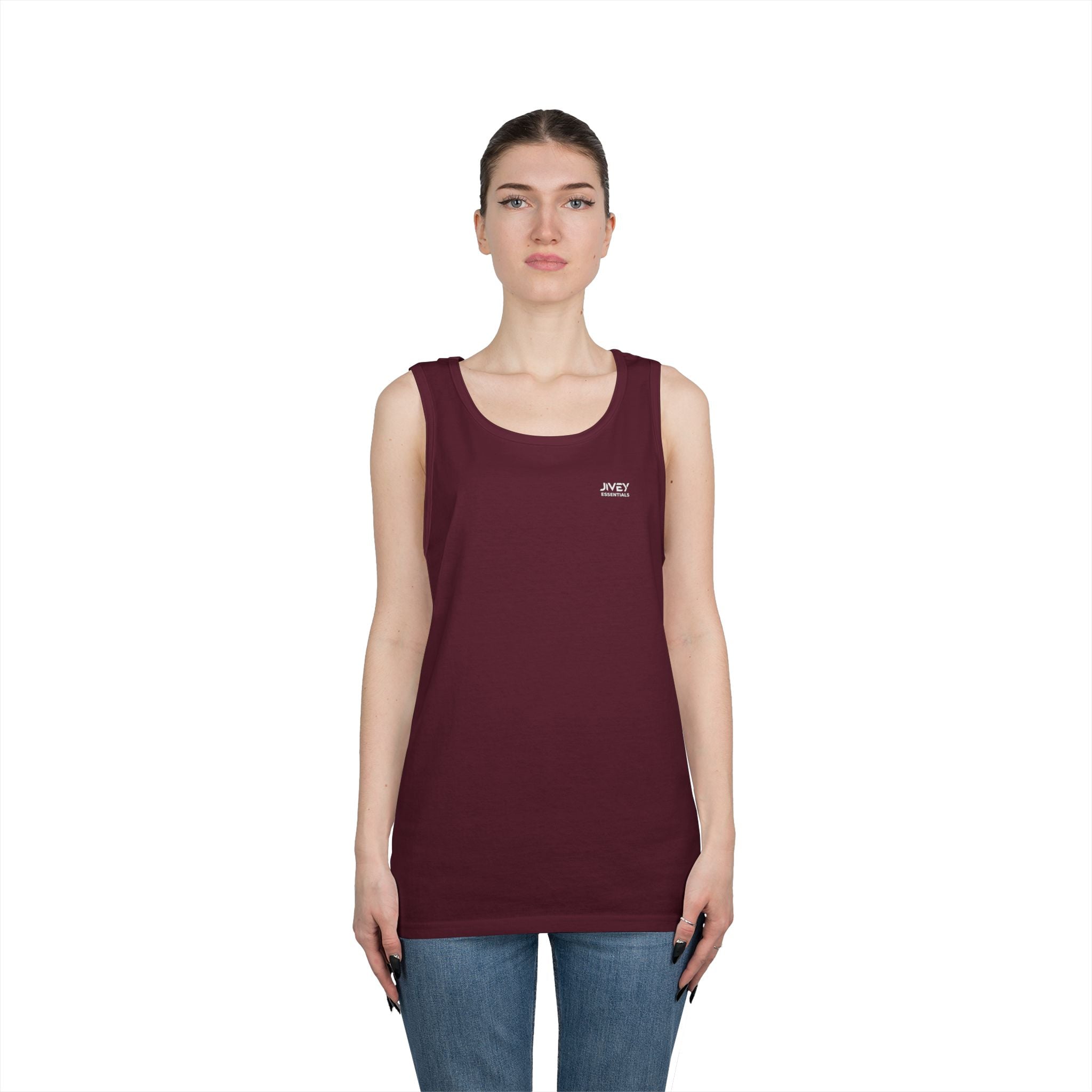 JIVEY Essentials Unisex Classic-fit Heavy Cotton Tank Top