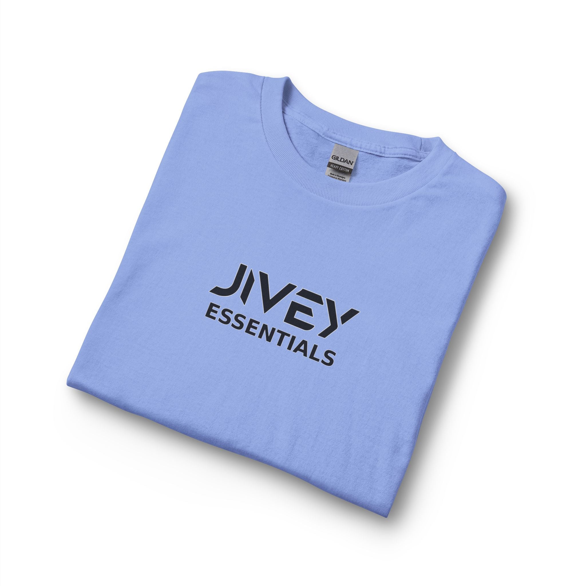 JIVEY Essentials Unisex Long Sleeve Cotton Rib Cuffs T-Shirt
