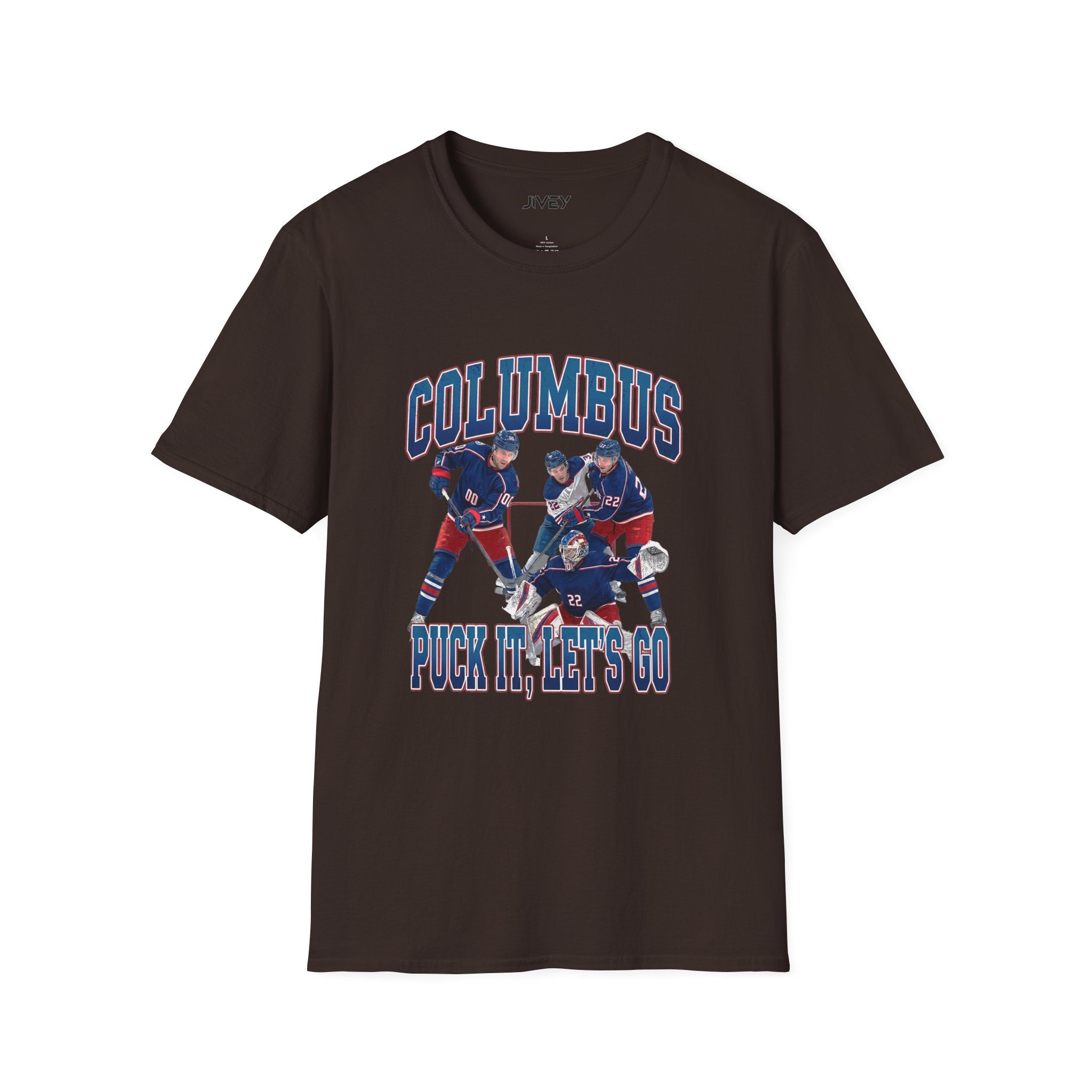 Columbus Puck It Hockey Dark Tones Tee