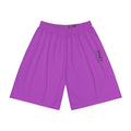 JIVEY Essentials Men’s Comfy-fit Moisture-wicking Orchid Purple Sports Shorts