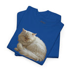 Persian Blue Cheese Cat Heavy Cotton Tee