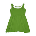 JIVEY Eminent Mid-length Comfy Light Green Skater Dress
