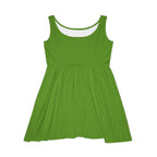 JIVEY Eminent Mid-length Comfy Light Green Skater Dress