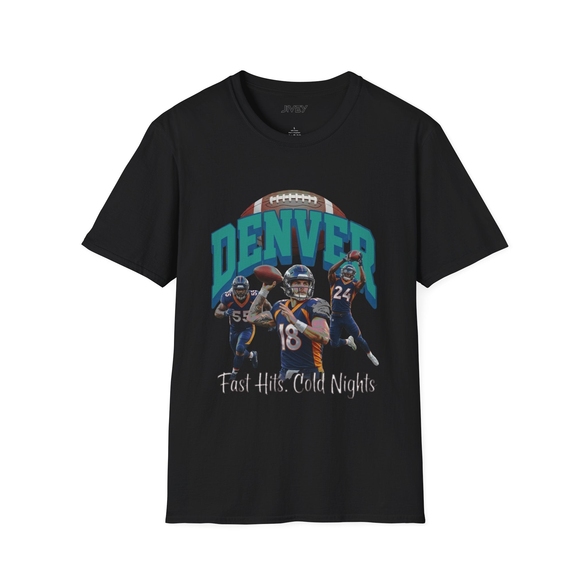 Denver Fast Hits Football Tee