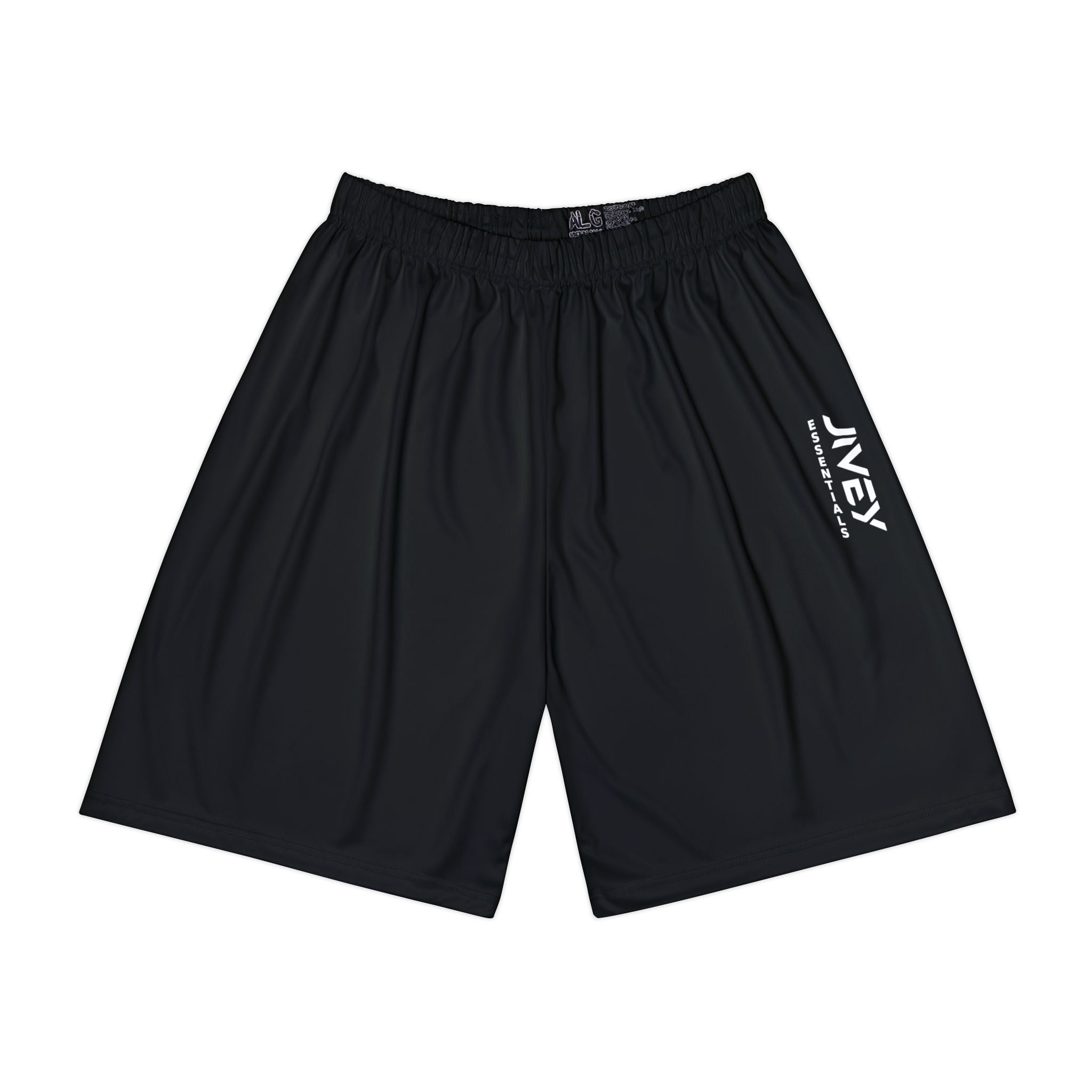 JIVEY Essentials Men’s Comfy-fit Moisture-wicking Black Sports Shorts