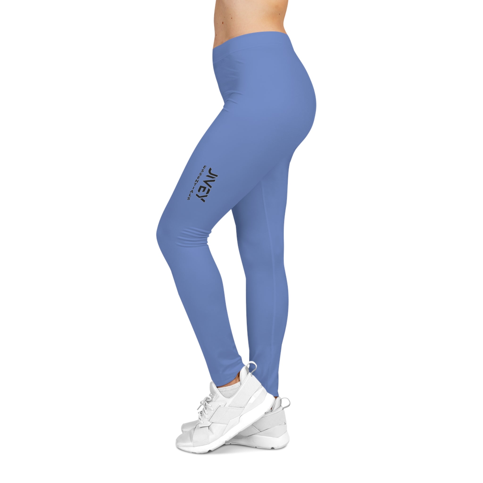 JIVEY Essentials Women's Stretchable Durable Light Purple Blue Casual Leggings