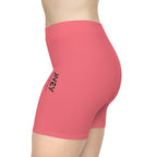 JIVEY Essentials Women's Moisture-wicking Skinny-fit Pastel Red Biker Shorts