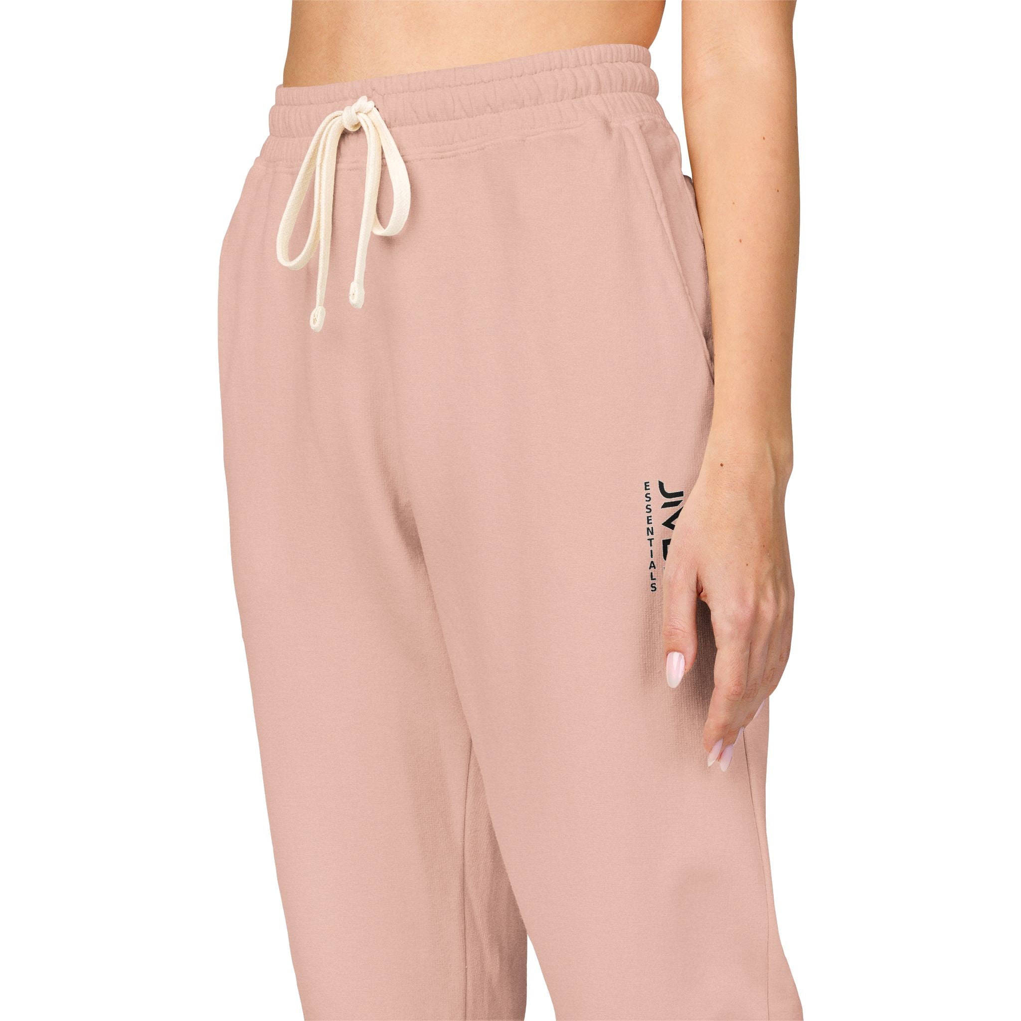 JIVEY Essentials Unisex Garment-Dyed Fleece Cotton Sweatpants